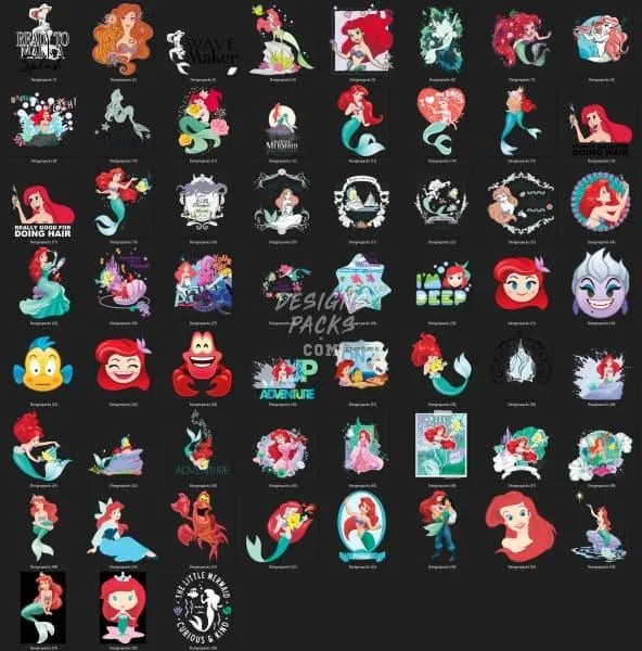 53 Cartoon Movie Designs Bundle PNG