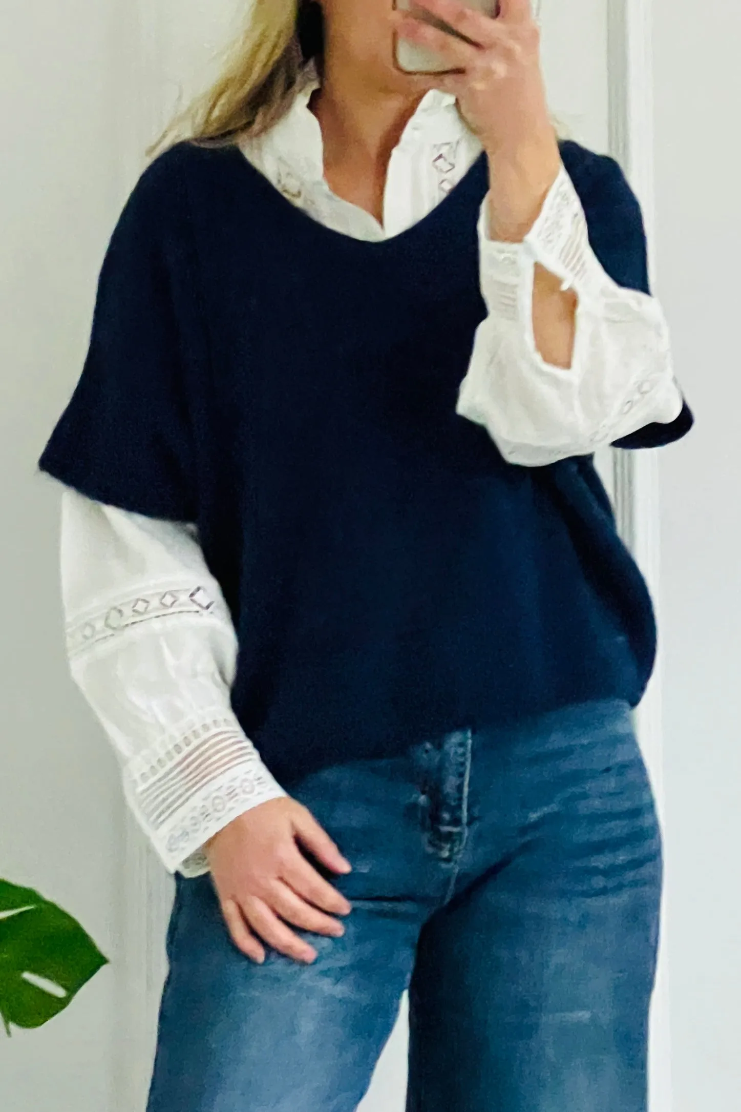 Ashley Fine Knit Jumper | Navy