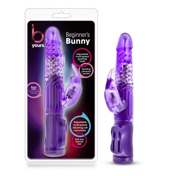 B Yours - Beginner's Bunny - Purple 22.2 cm (8.75'') Rabbit Vibrator