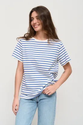 Blue Basic Spriped T-Shirt