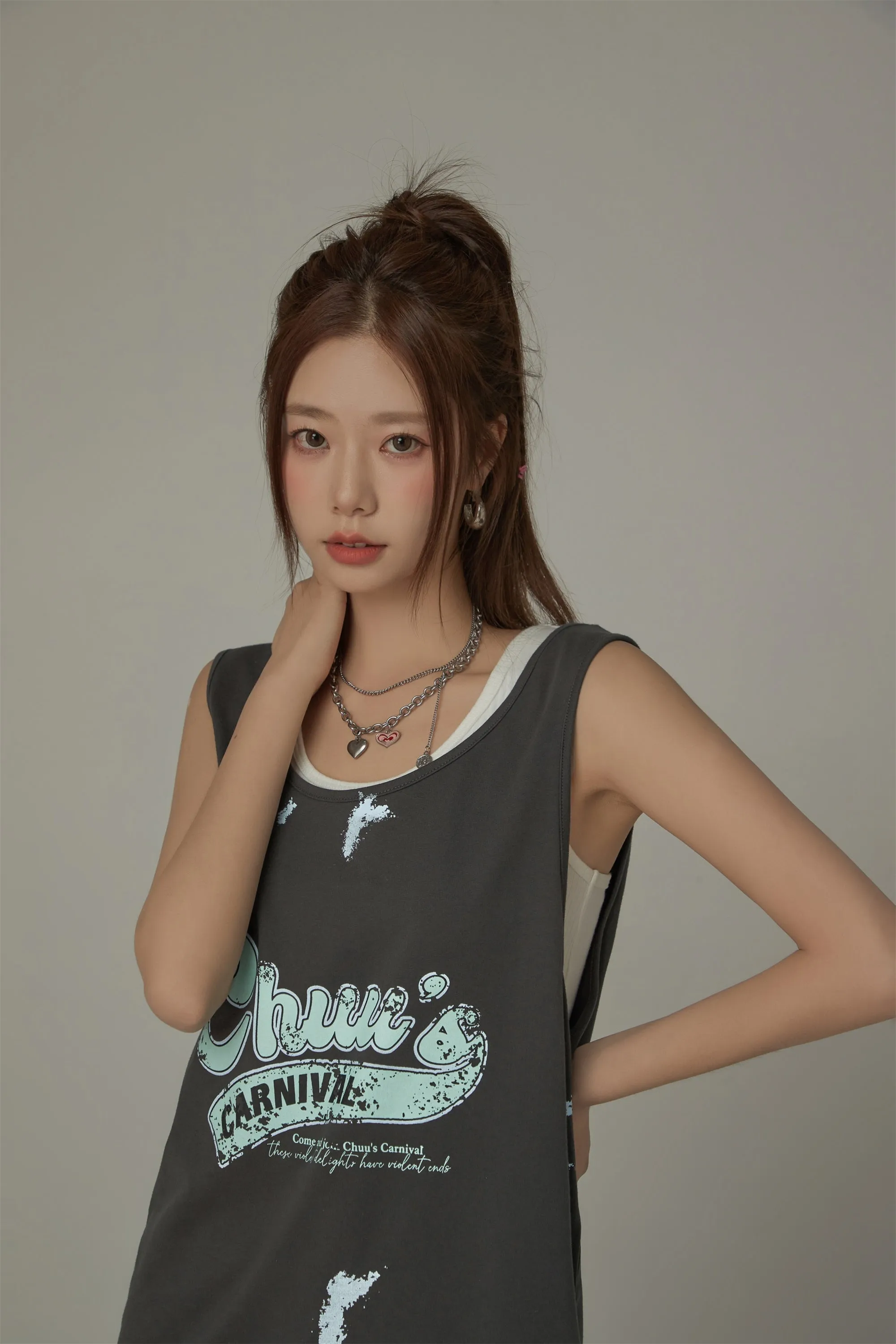 Carnival Loose Fit Sleeveless T-Shirt