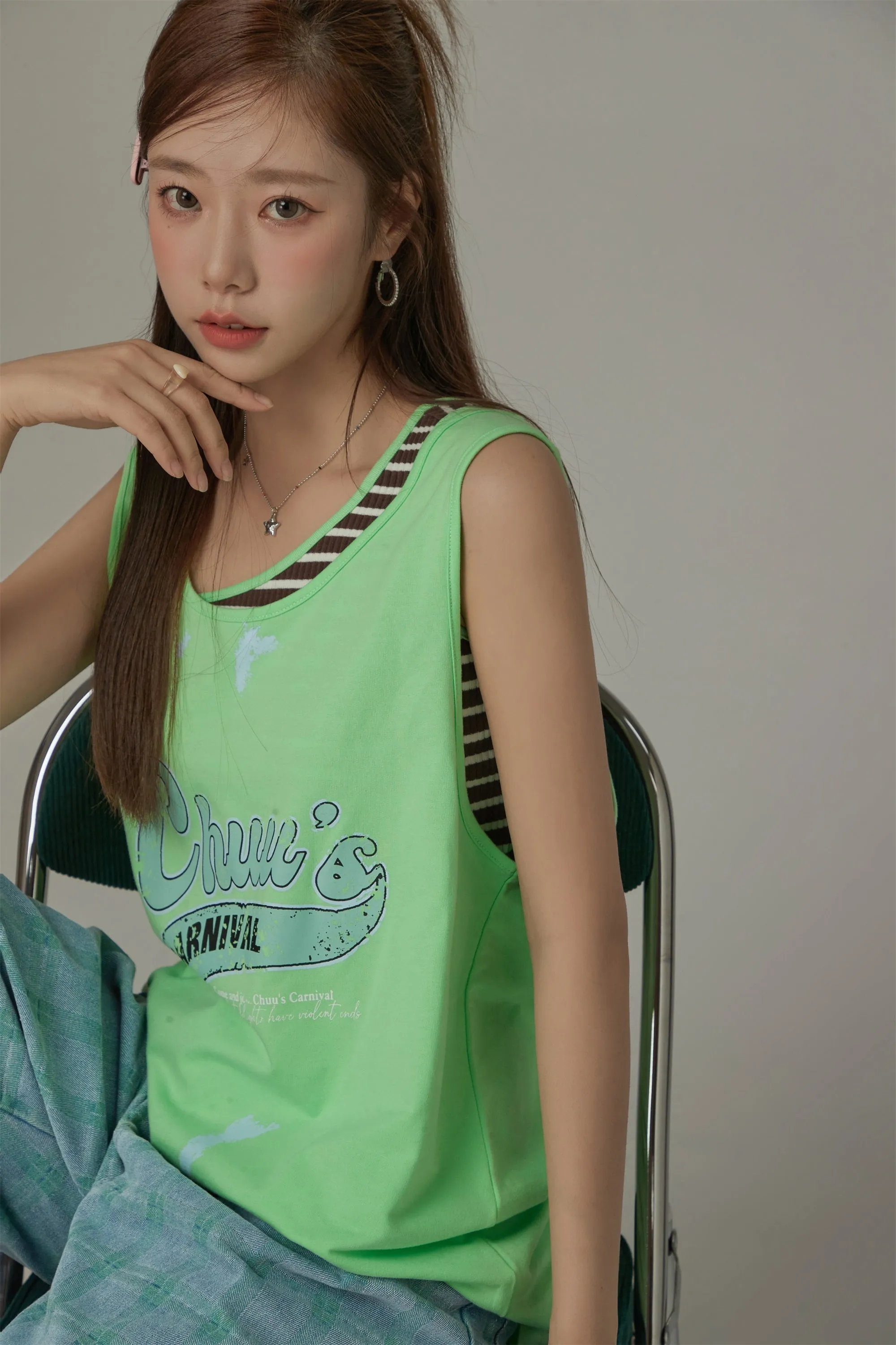 Carnival Loose Fit Sleeveless T-Shirt