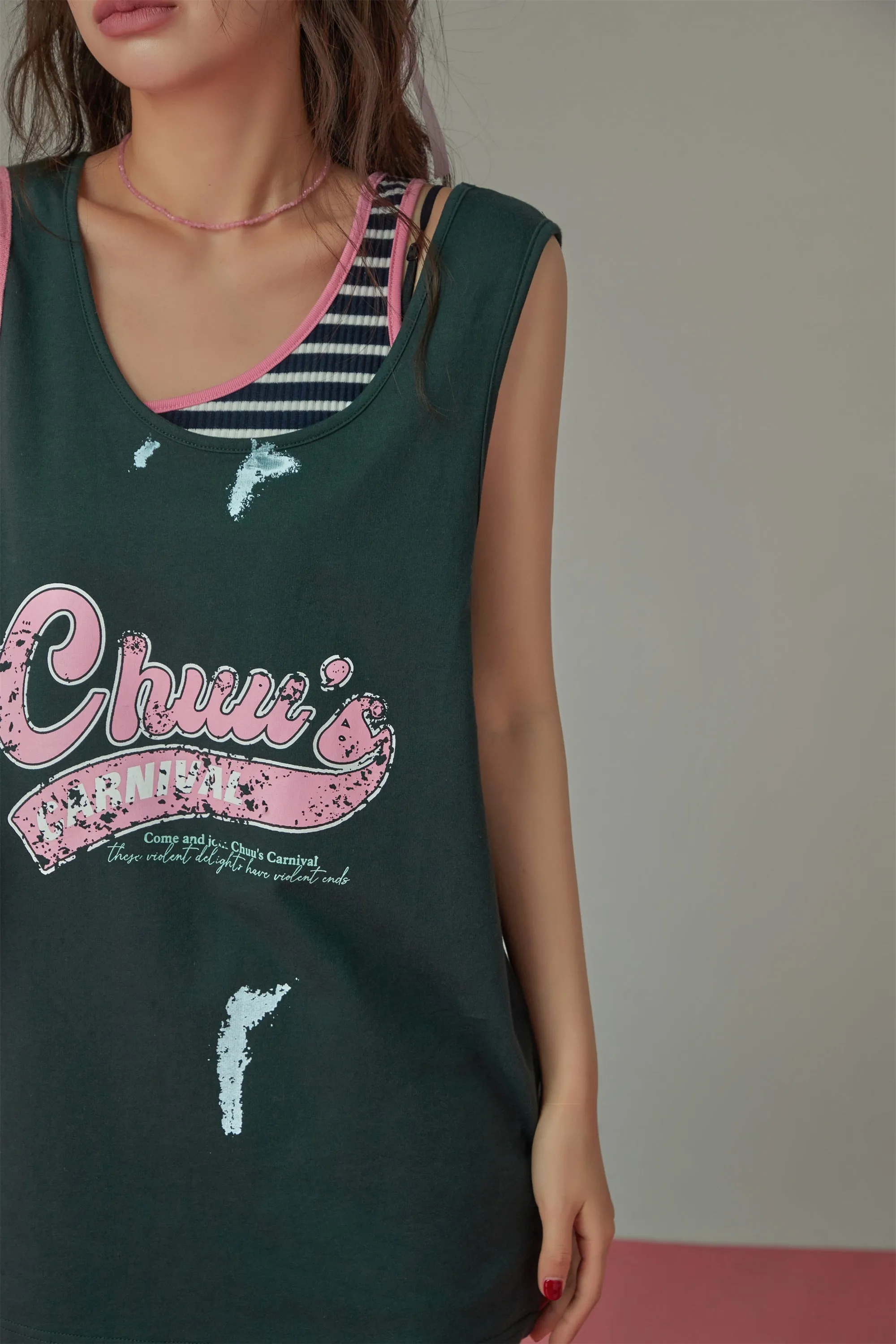 Carnival Loose Fit Sleeveless T-Shirt