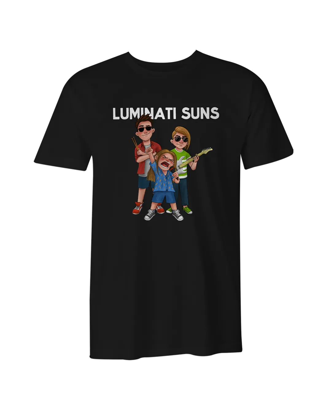 Cartoon Band T-Shirt