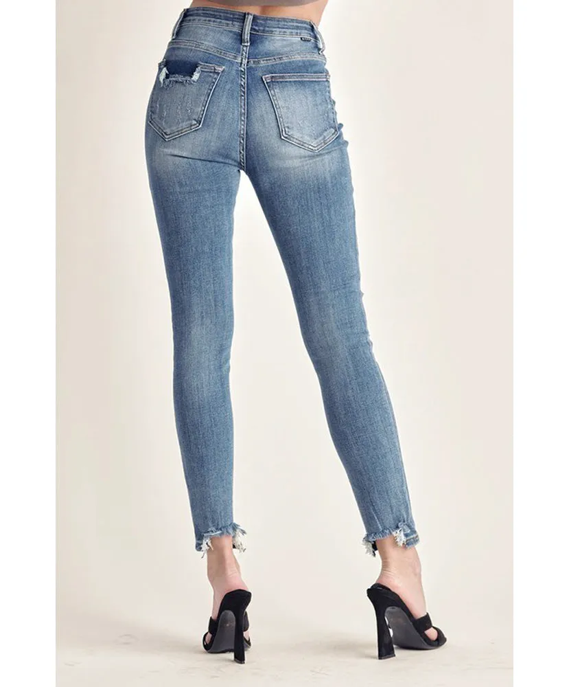 Cassie Vintage Washed Skinny Jeans