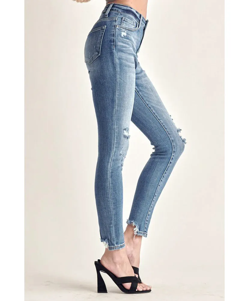 Cassie Vintage Washed Skinny Jeans