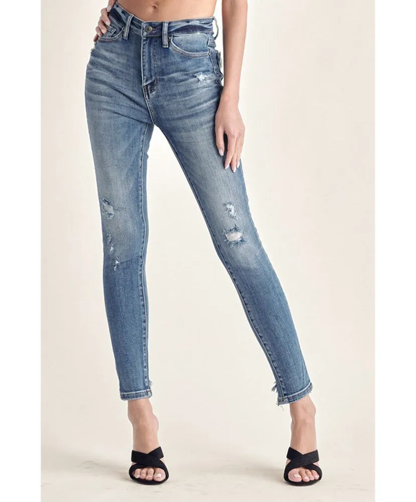 Cassie Vintage Washed Skinny Jeans