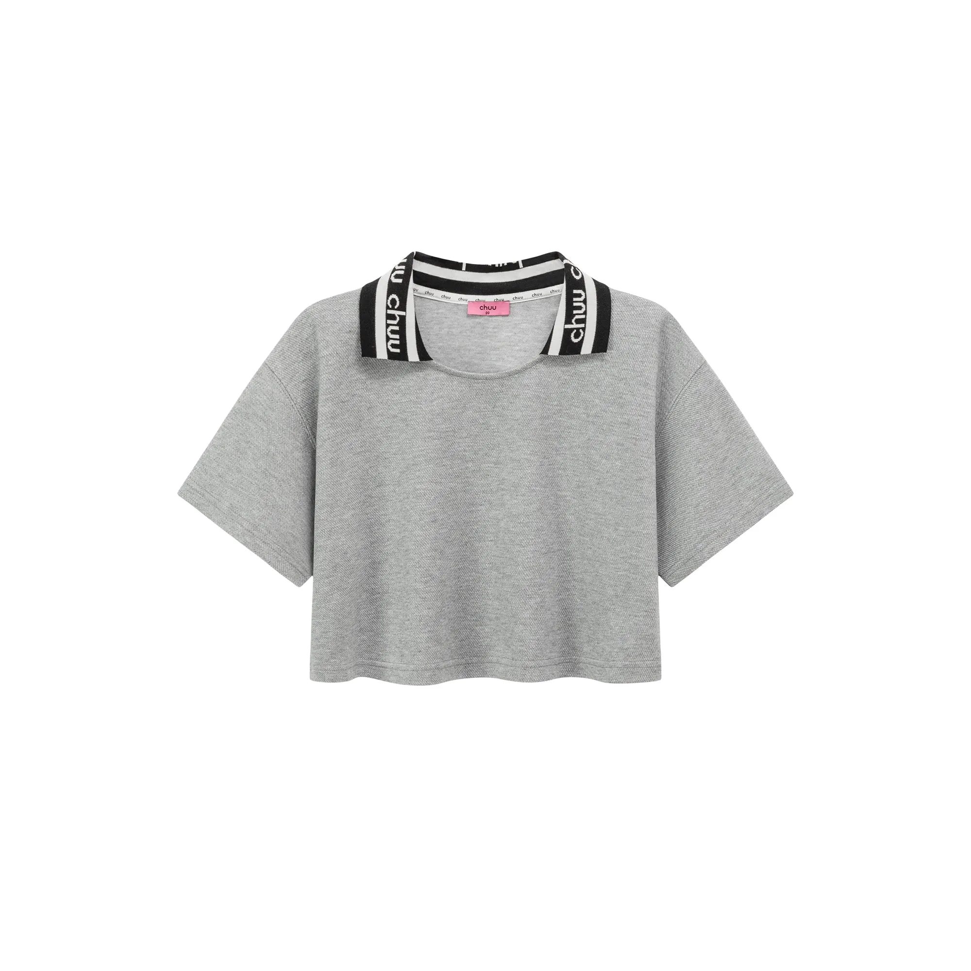 Chuu Lapel Loose Fit T-Shirt