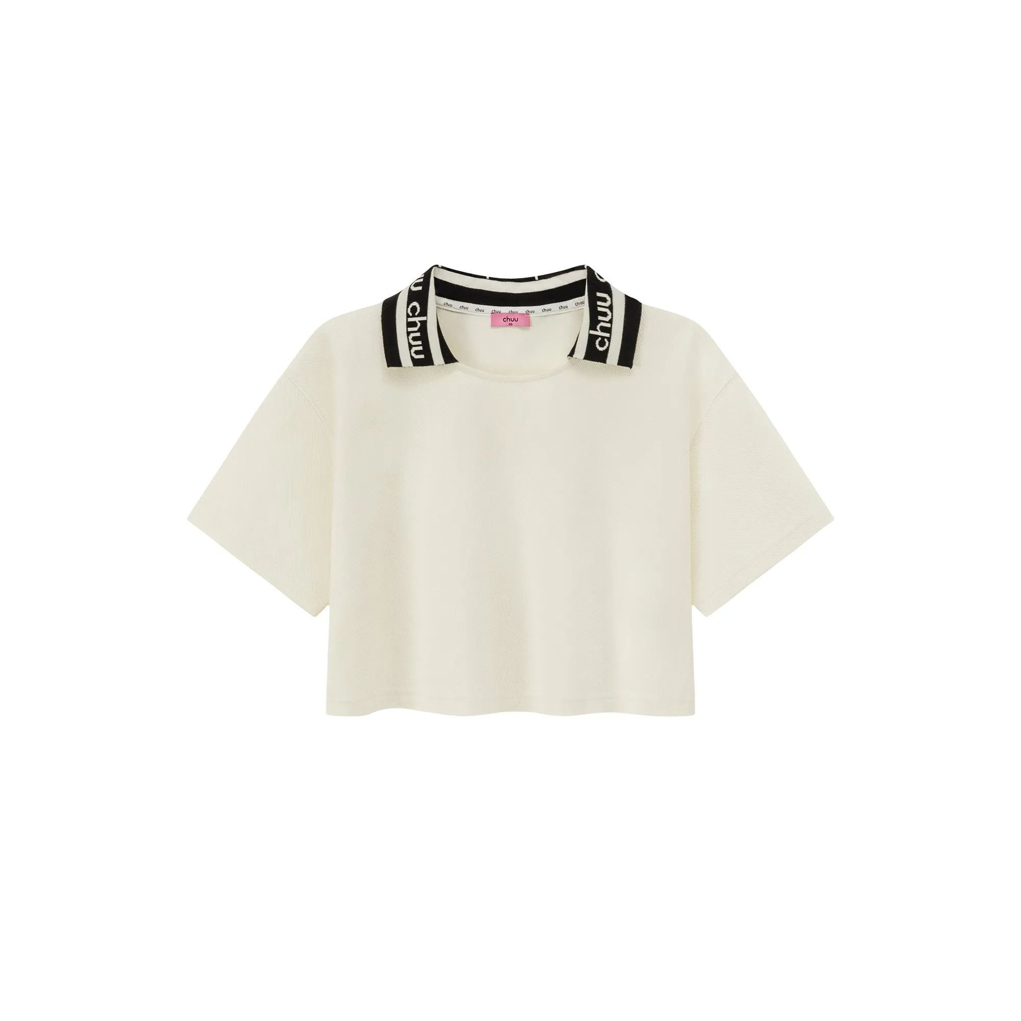 Chuu Lapel Loose Fit T-Shirt