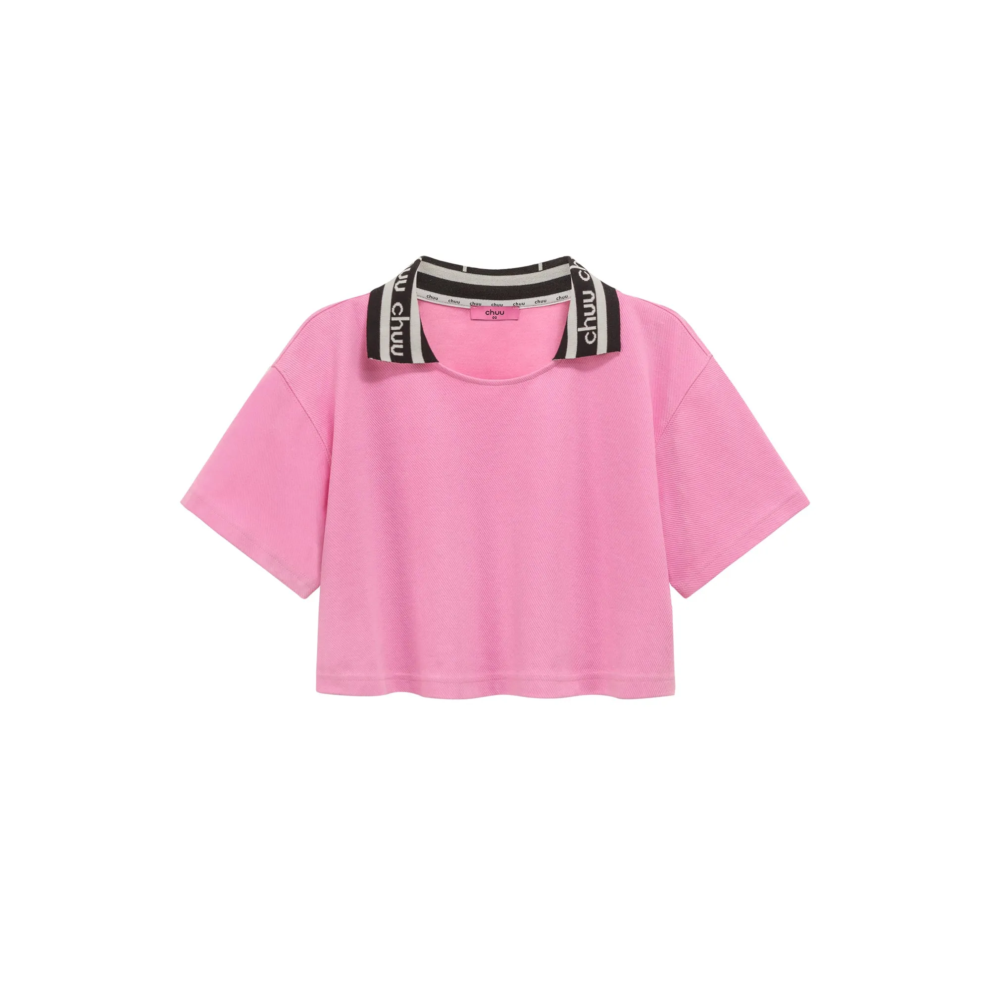 Chuu Lapel Loose Fit T-Shirt