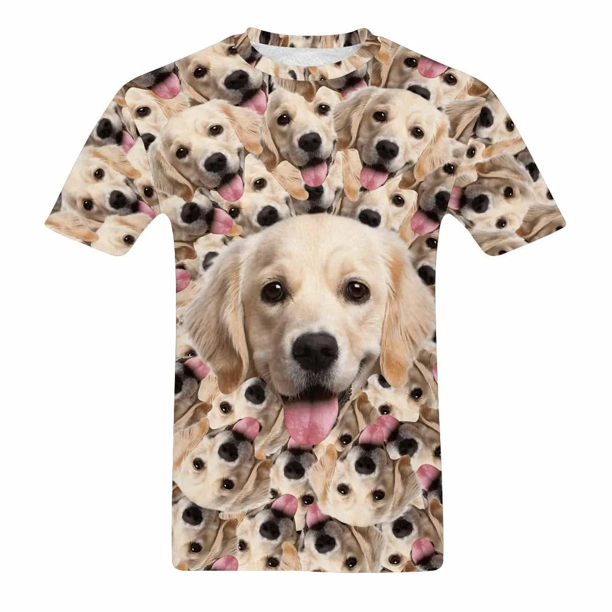 Custom Face Spin Dog Men's T-shirt