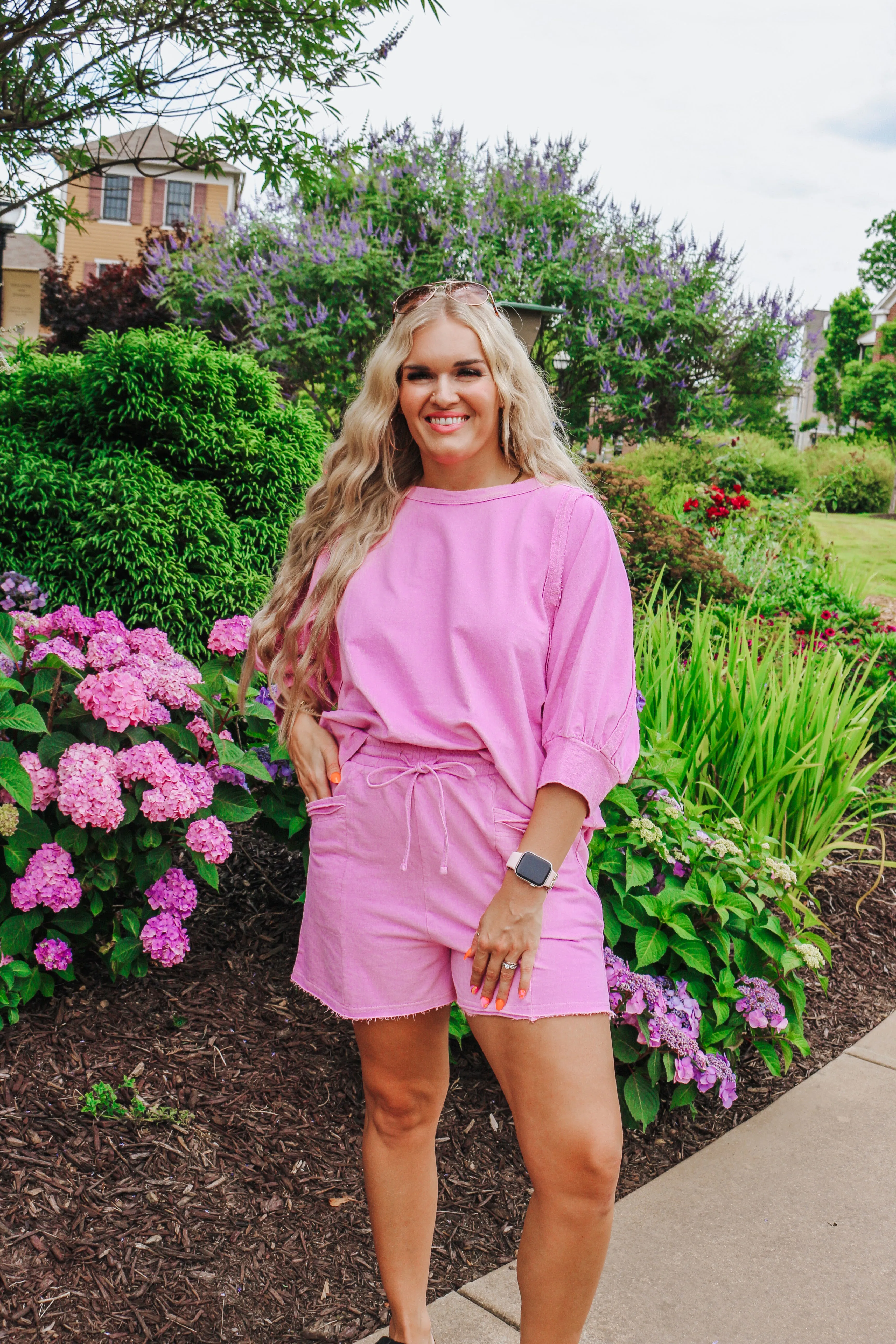 Daily Reminder Pink High Waisted Shorts