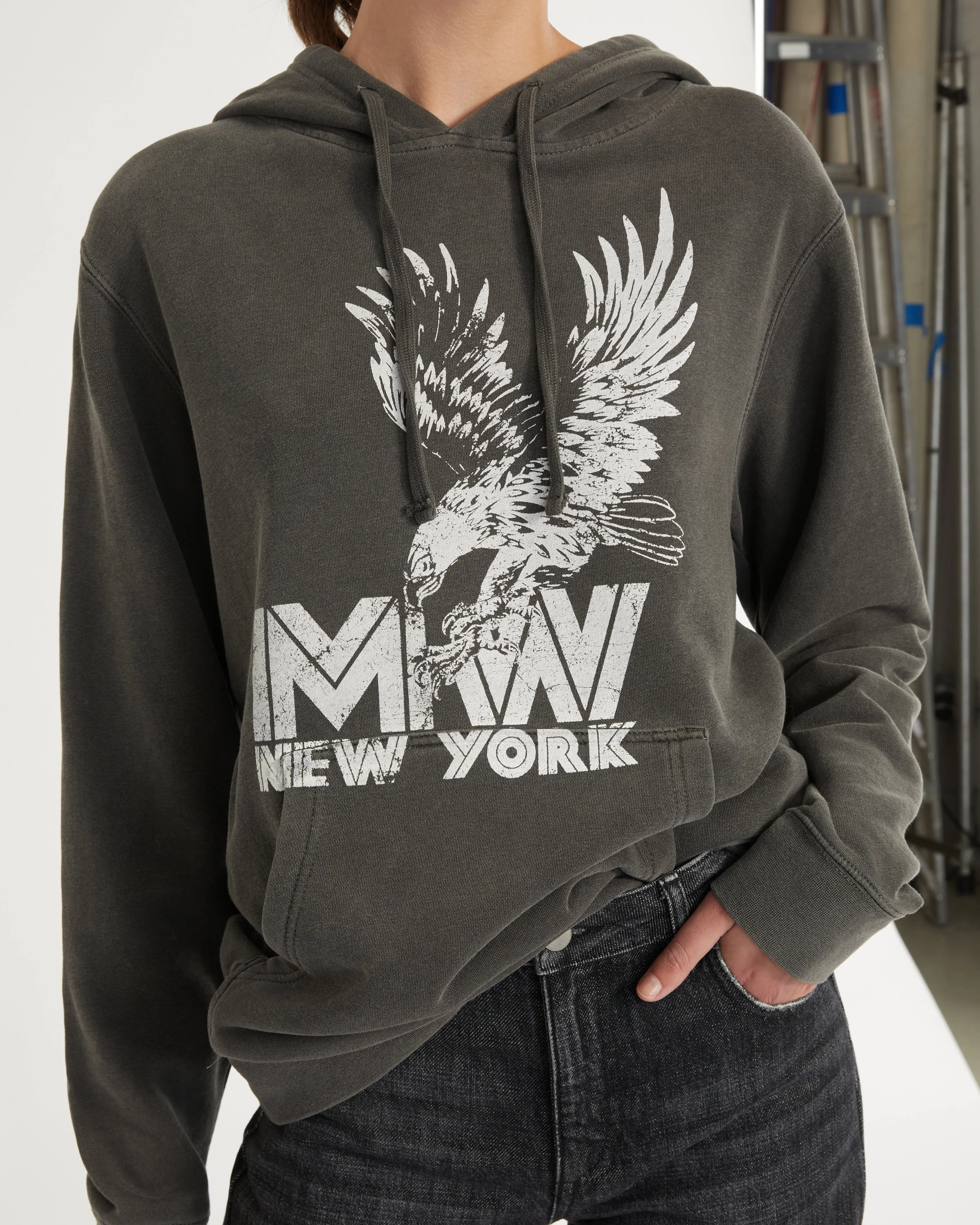 Eagle Graphic French Terry Hoodie