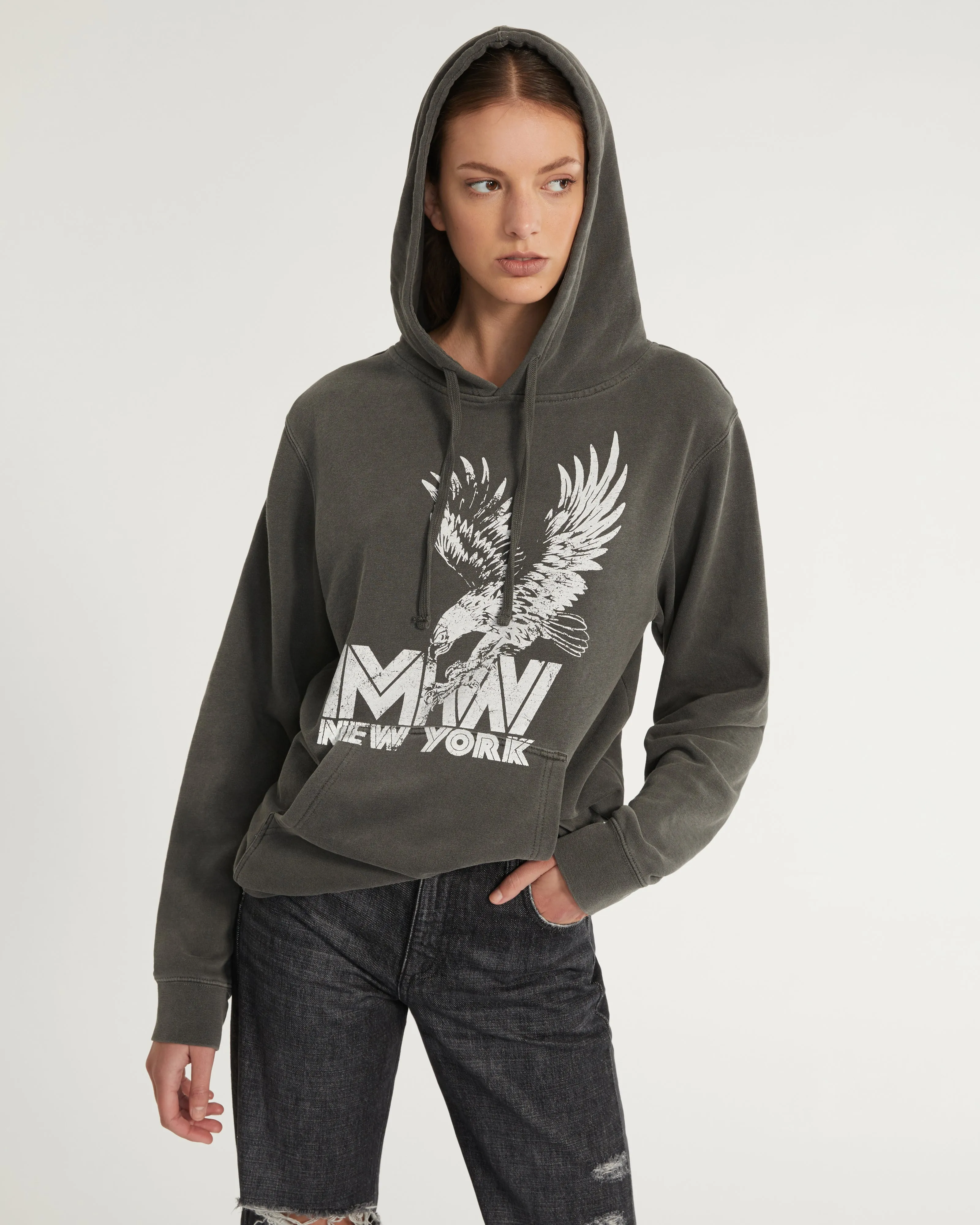 Eagle Graphic French Terry Hoodie