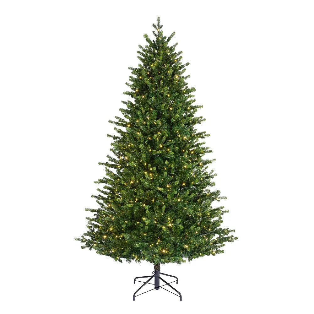 Everlands 2.1m (7ft) Sunpeaks Fir Pre-Lit Artificial Christmas Tree