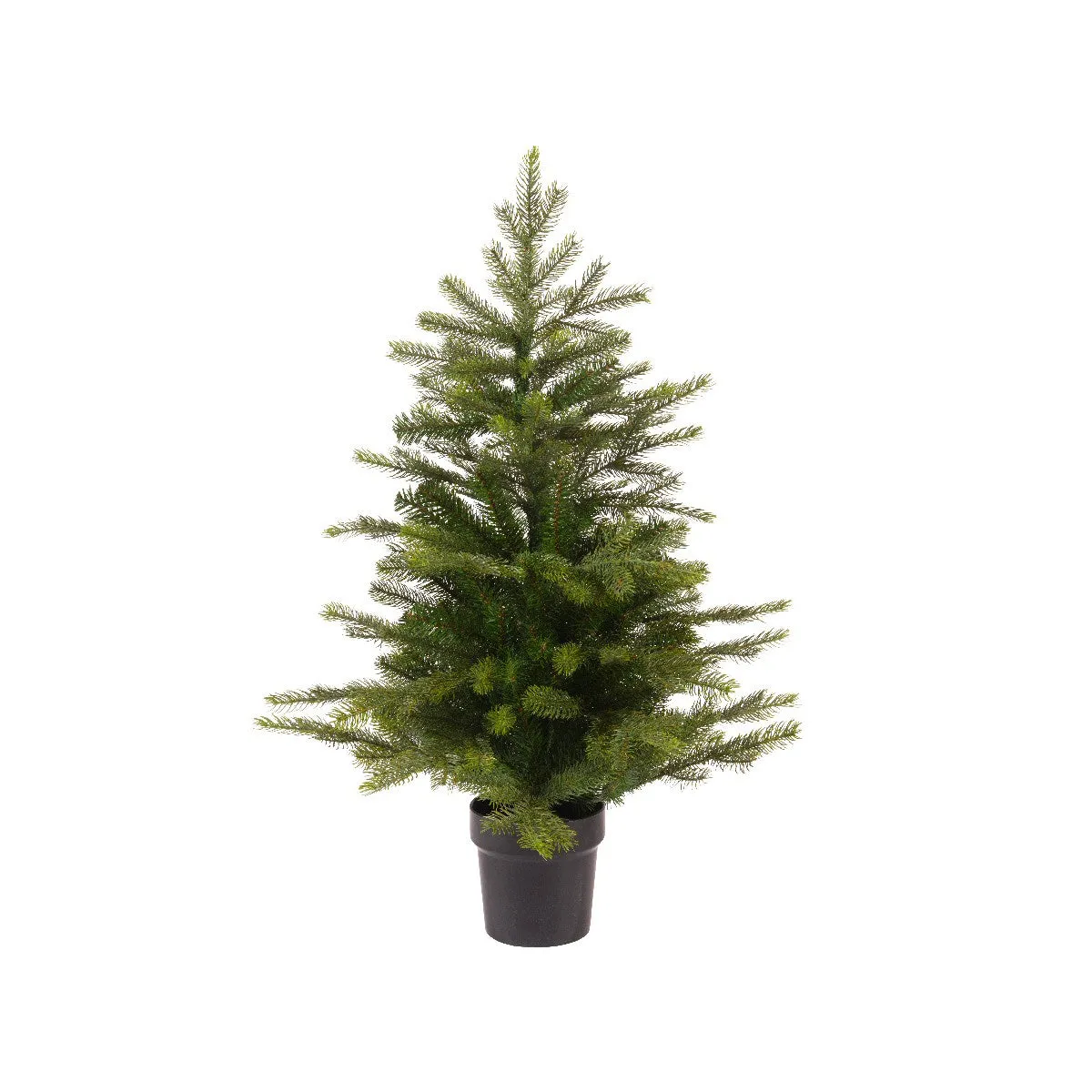 Everlands 90cm Green Grandis Fir Mini Artificial Christmas Tree