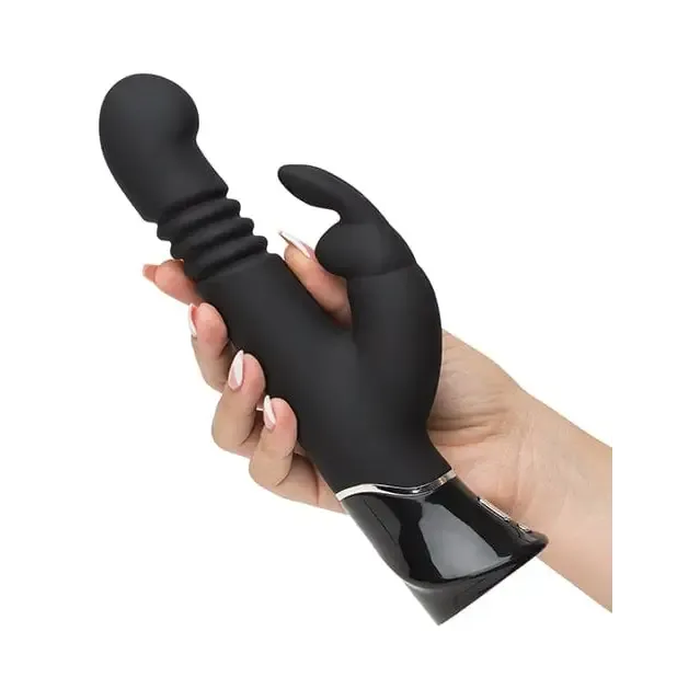 Fifty Shades Of Grey Greedy Girl Rechargeable Thrusting G Spot Rabbit Vibrator - Black