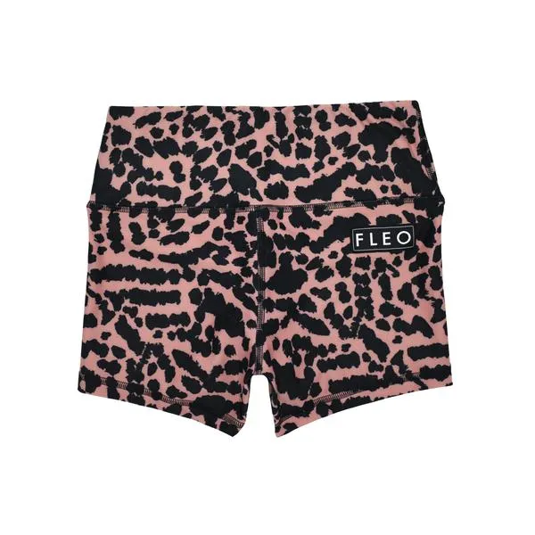 FLEO Leopard Frenzy Shorts (Power High-rise)