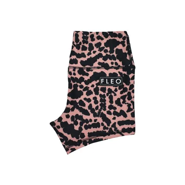 FLEO Leopard Frenzy Shorts (Power High-rise)