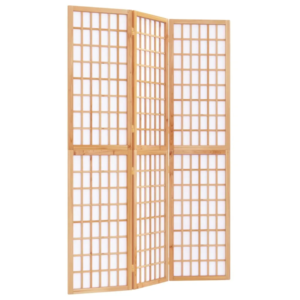 Folding 3-Panel Room Divider Japanese Style 120x170 cm