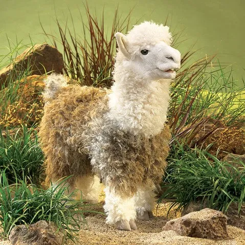 Folkmanis alpaca hand puppet