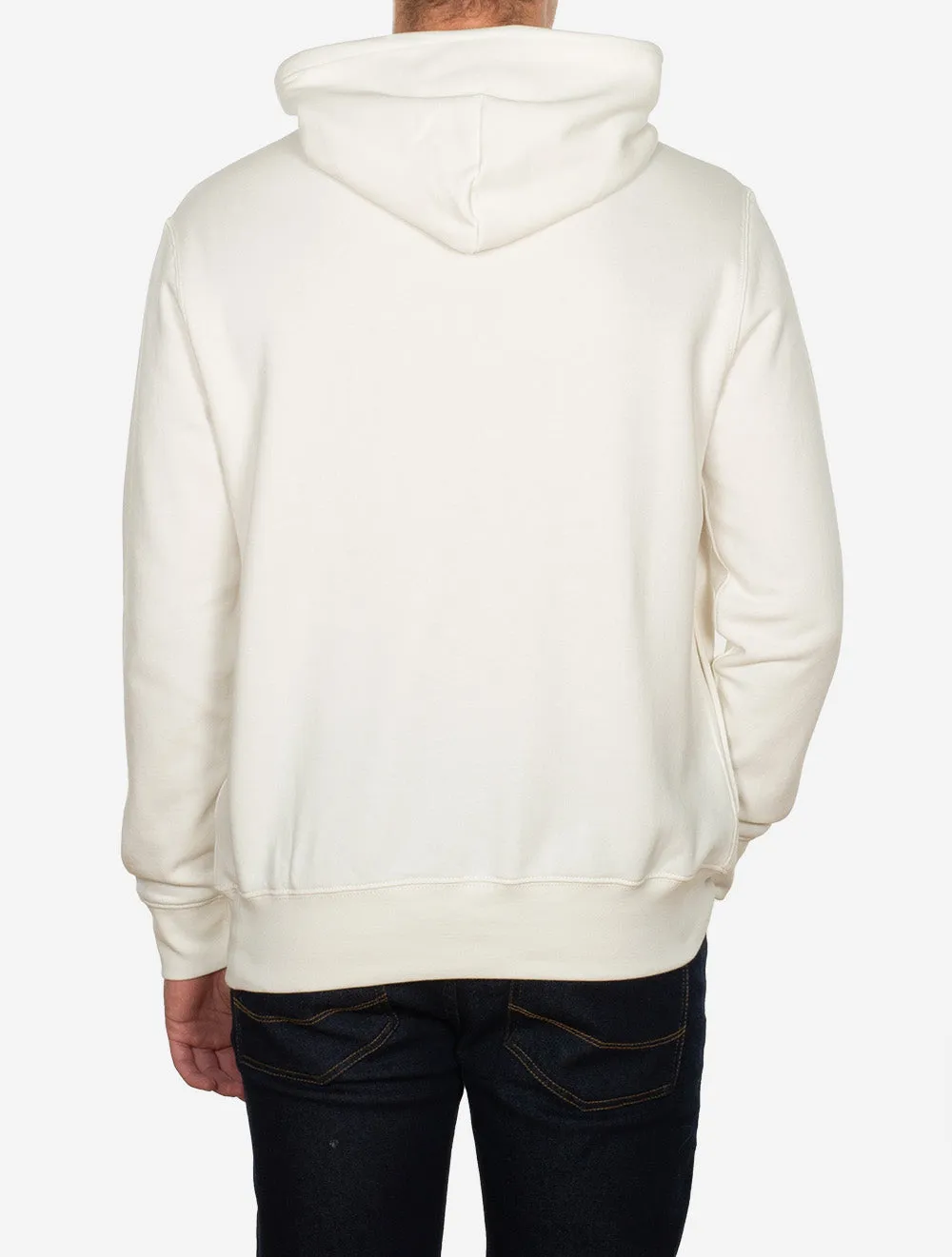 Graphic Fleece Hoodie White