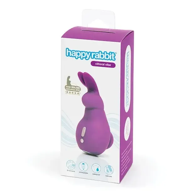 Happy Rabbit Mini Ears Rechargeable Rabbit Finger Vibrator - Purple