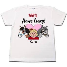 Horse Crazy T Shirt - Girl