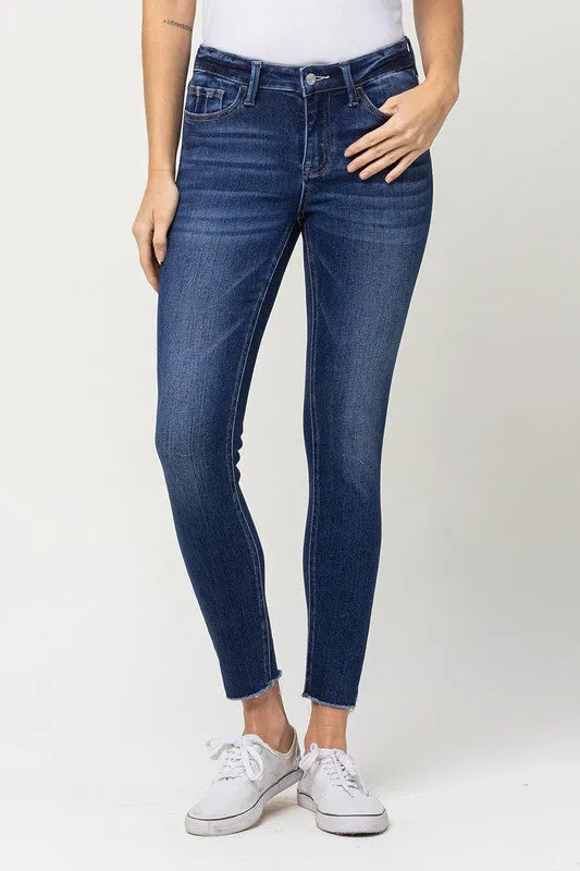 Josie Mid Rise Crop Skinny