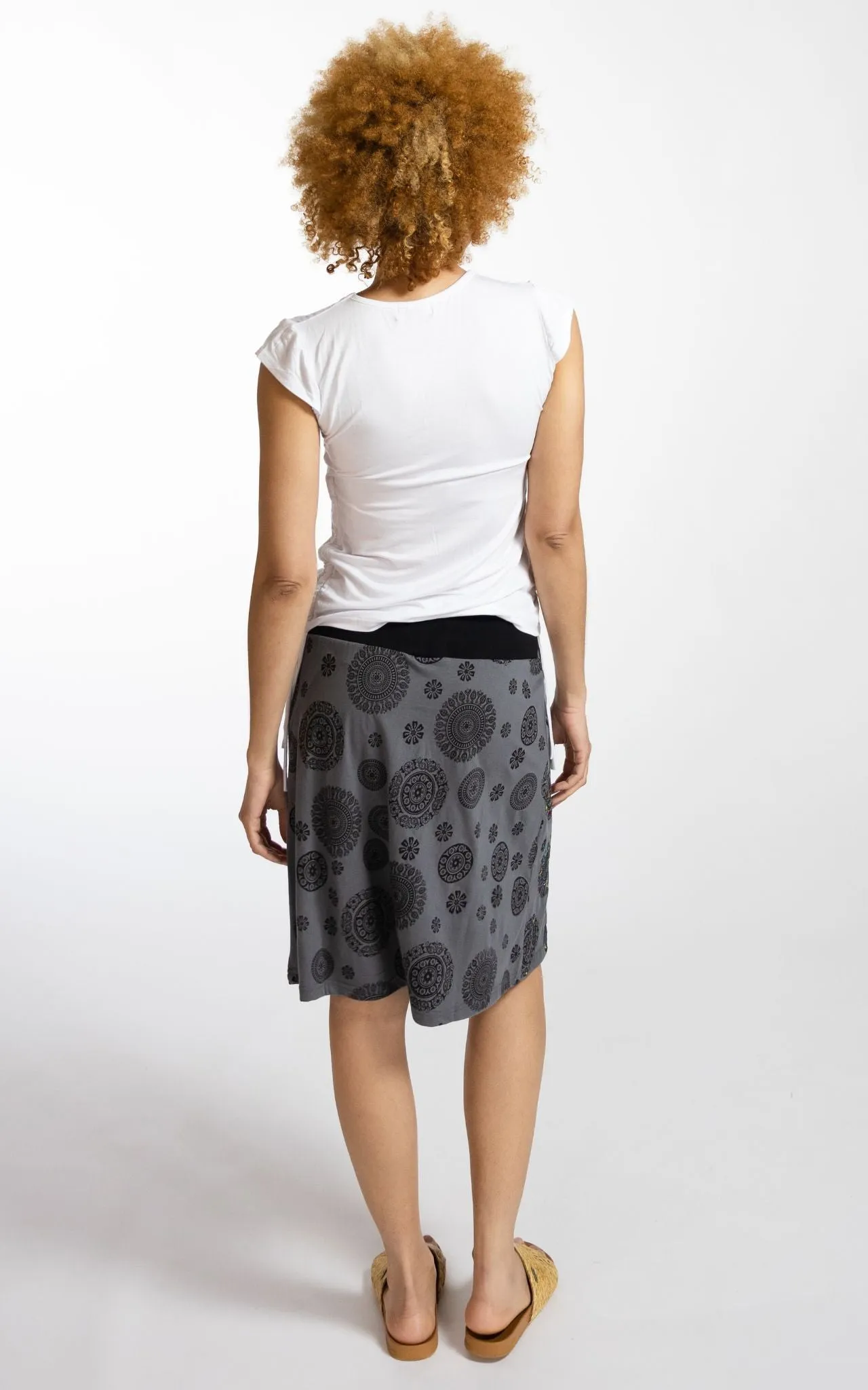 Mandala Skirt - Grey