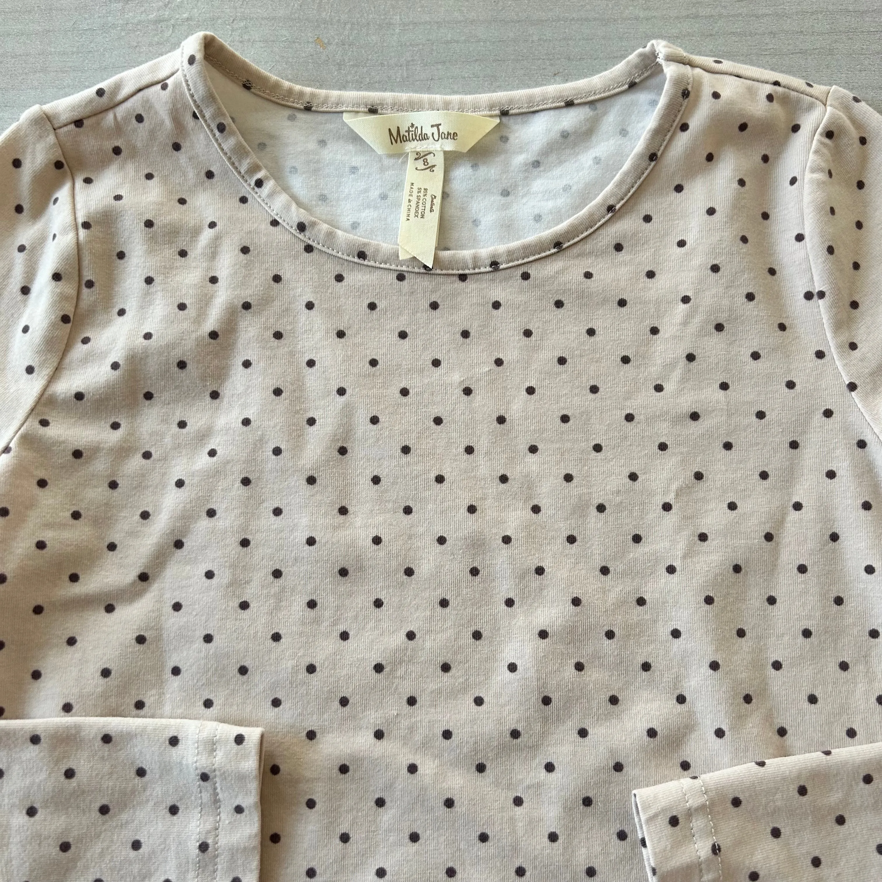 Matilda Jane Brown Polka Dot Shirt