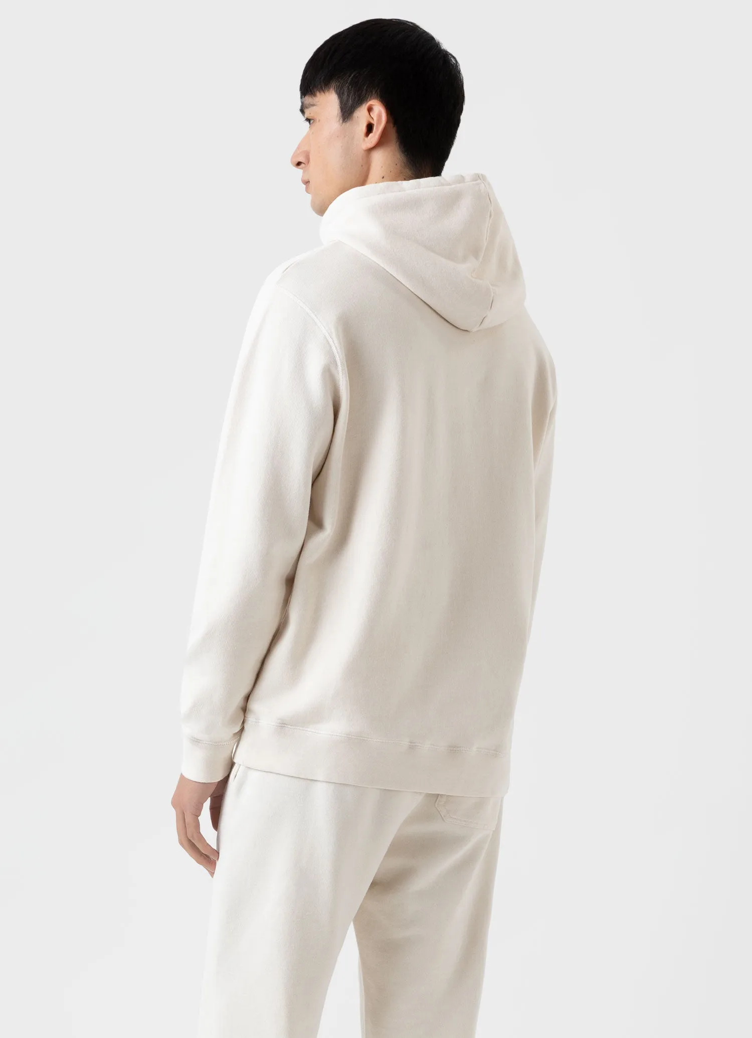 Men's Undyed Loopback Hoodie in Undyed