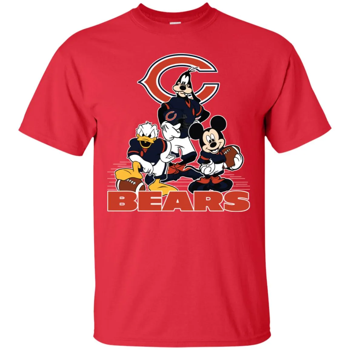 Mickey Mouse Chicago Bears American Football Nfl Sports Shirt