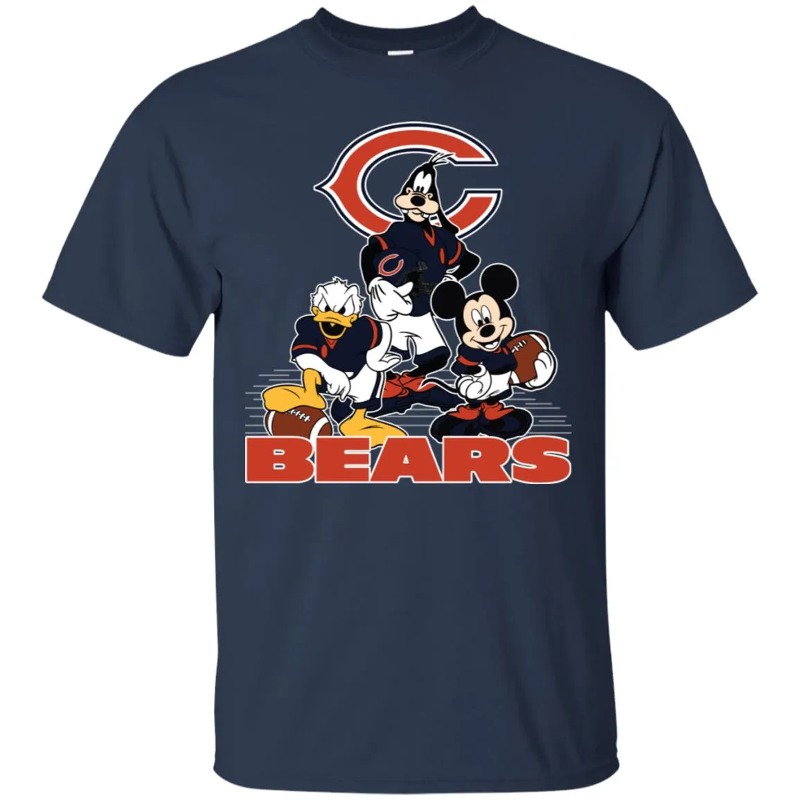 Mickey Mouse Chicago Bears American Football Nfl Sports Shirt