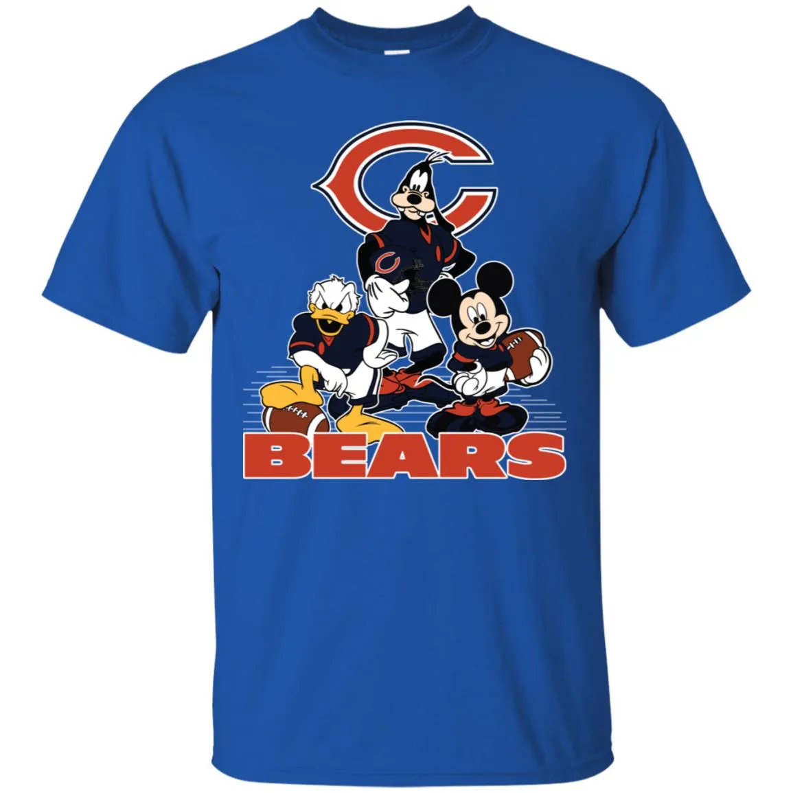 Mickey Mouse Chicago Bears American Football Nfl Sports Shirt