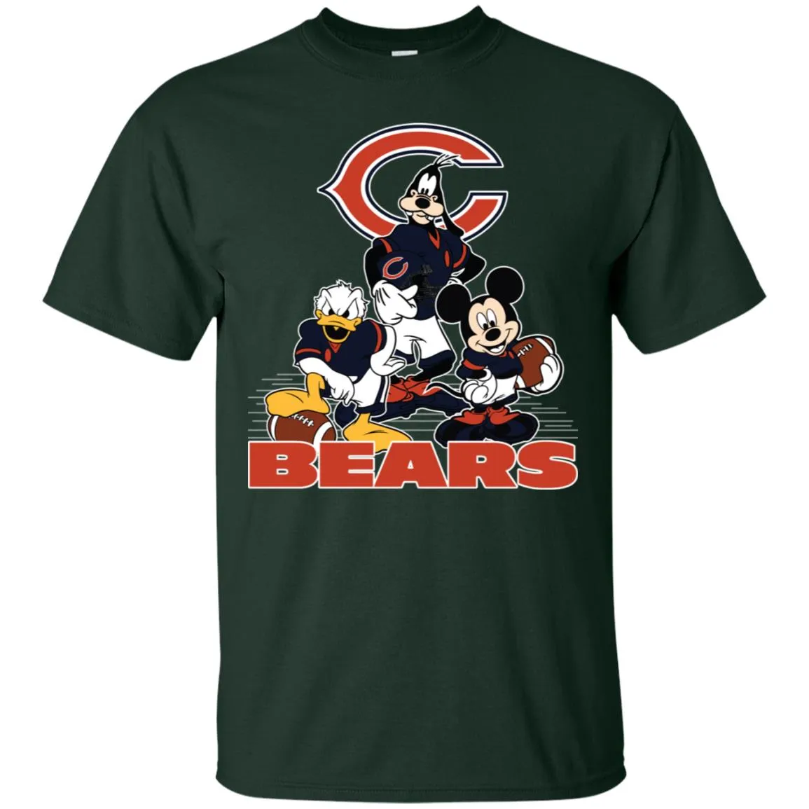 Mickey Mouse Chicago Bears American Football Nfl Sports Shirt