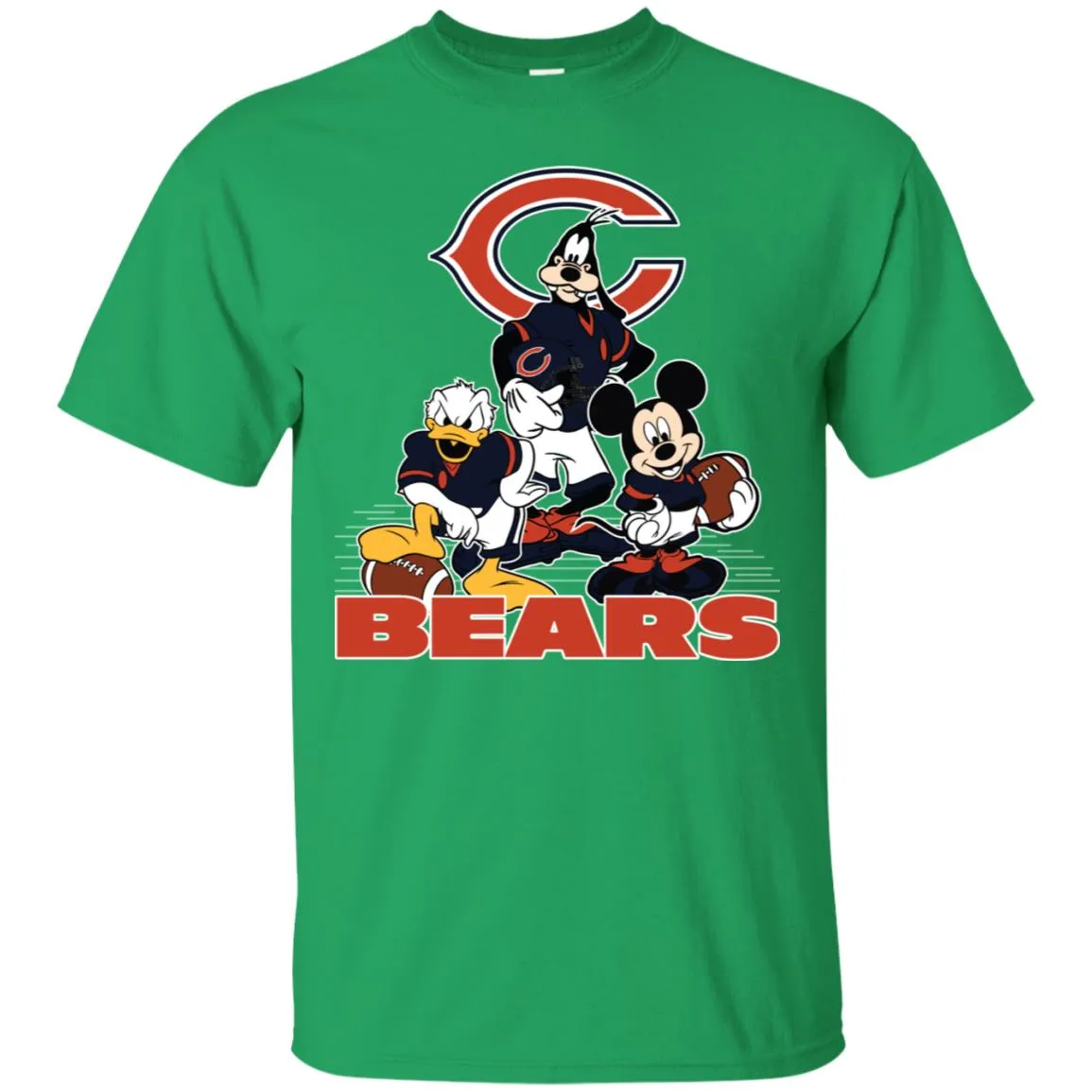 Mickey Mouse Chicago Bears American Football Nfl Sports Shirt