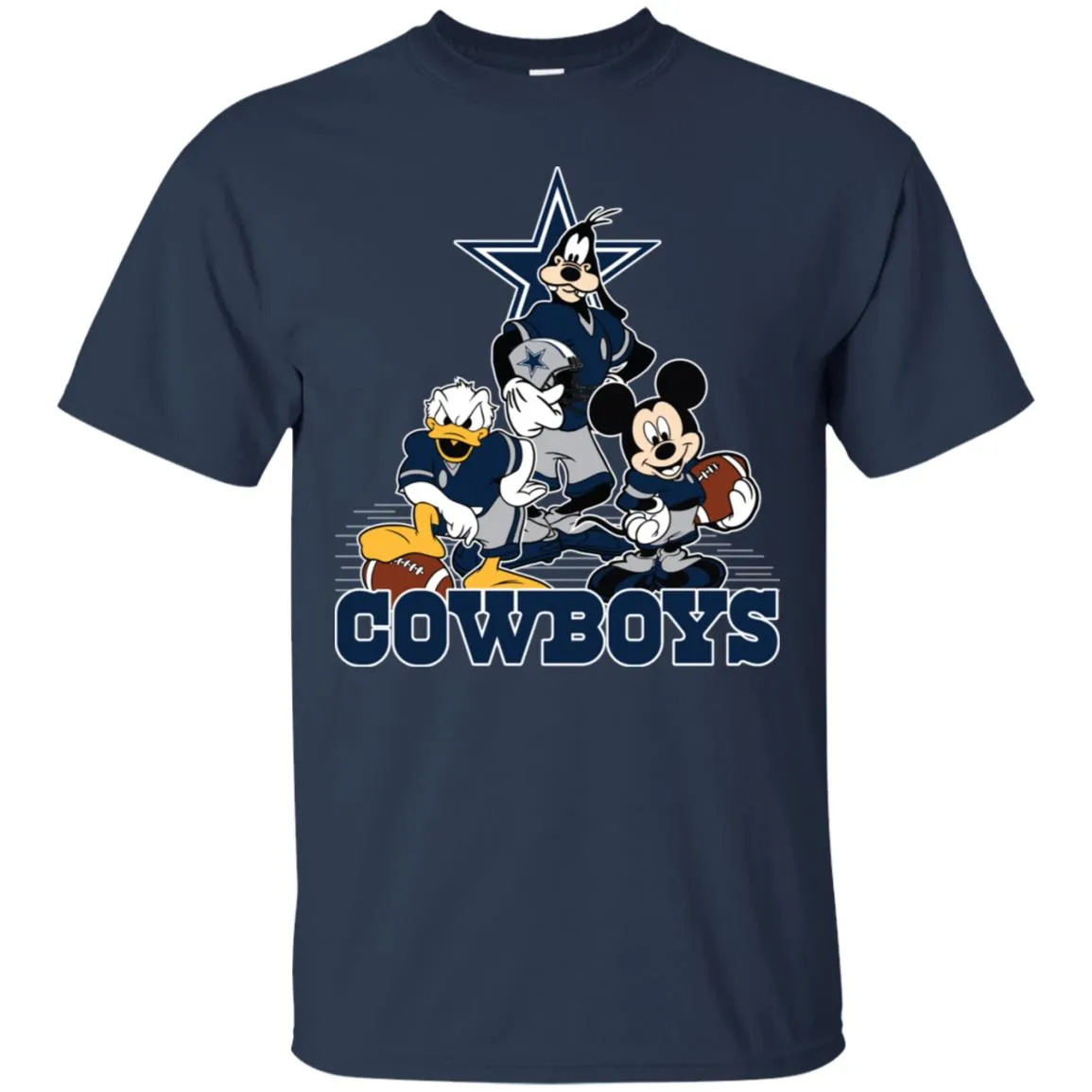 Mickey Mouse Dallas Cowboys American Football Nfl Sports Shirt