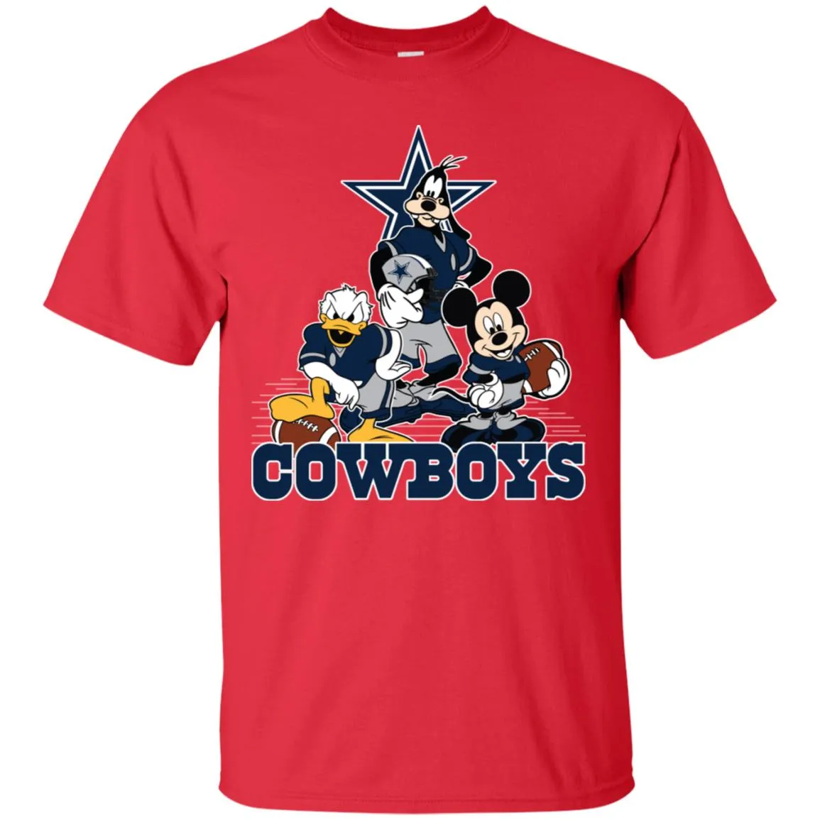 Mickey Mouse Dallas Cowboys American Football Nfl Sports Shirt