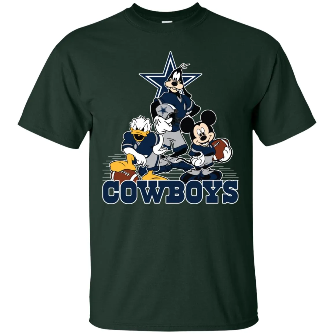 Mickey Mouse Dallas Cowboys American Football Nfl Sports Shirt