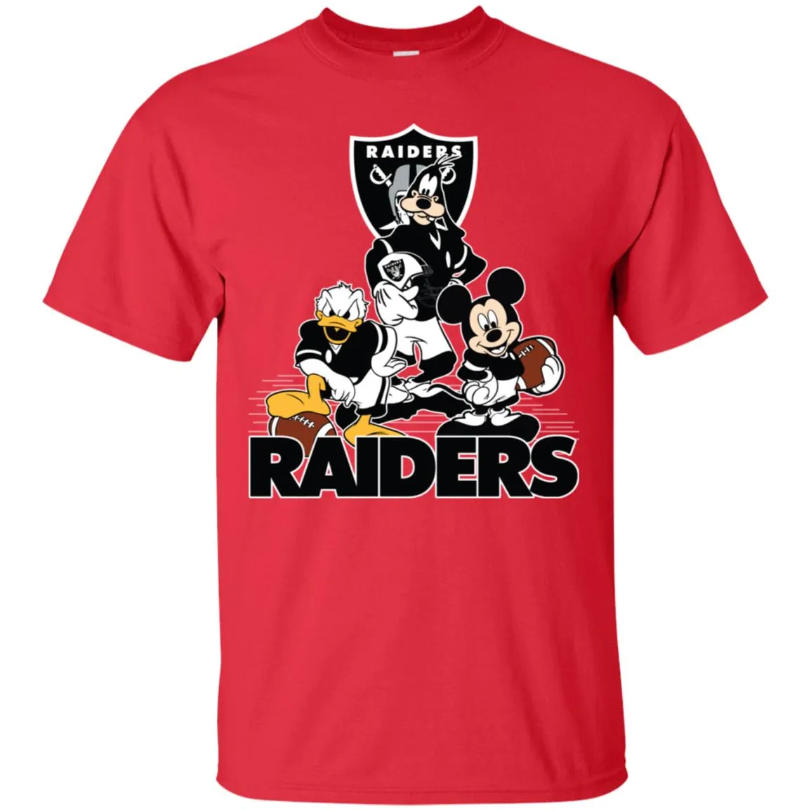 Mickey Mouse Oakland Raiders American Football Nfl Sports Shirt