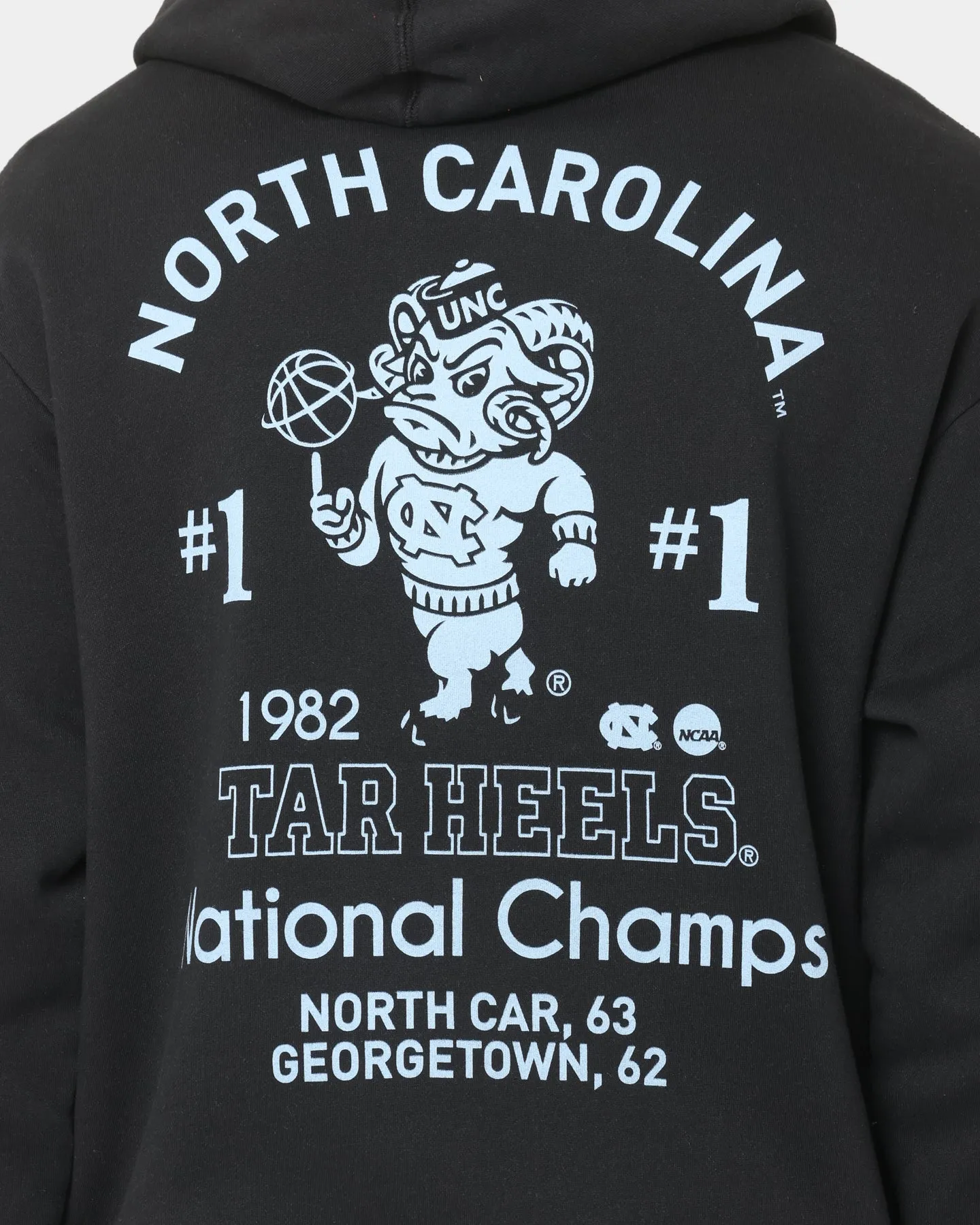 Mitchell & Ness North Carolina Vintage Hoodie Faded Black