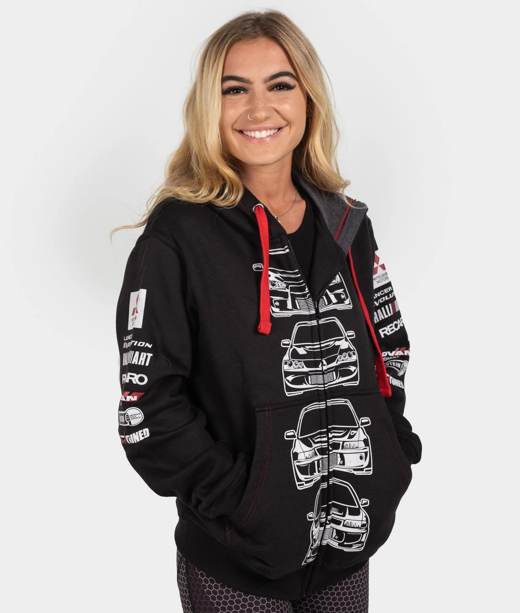 Mitsubishi Evolution Womens Hoodie