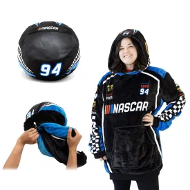 NASCAR Racing Suit Snugible (Black) | Blanket Hoodie & Pillow