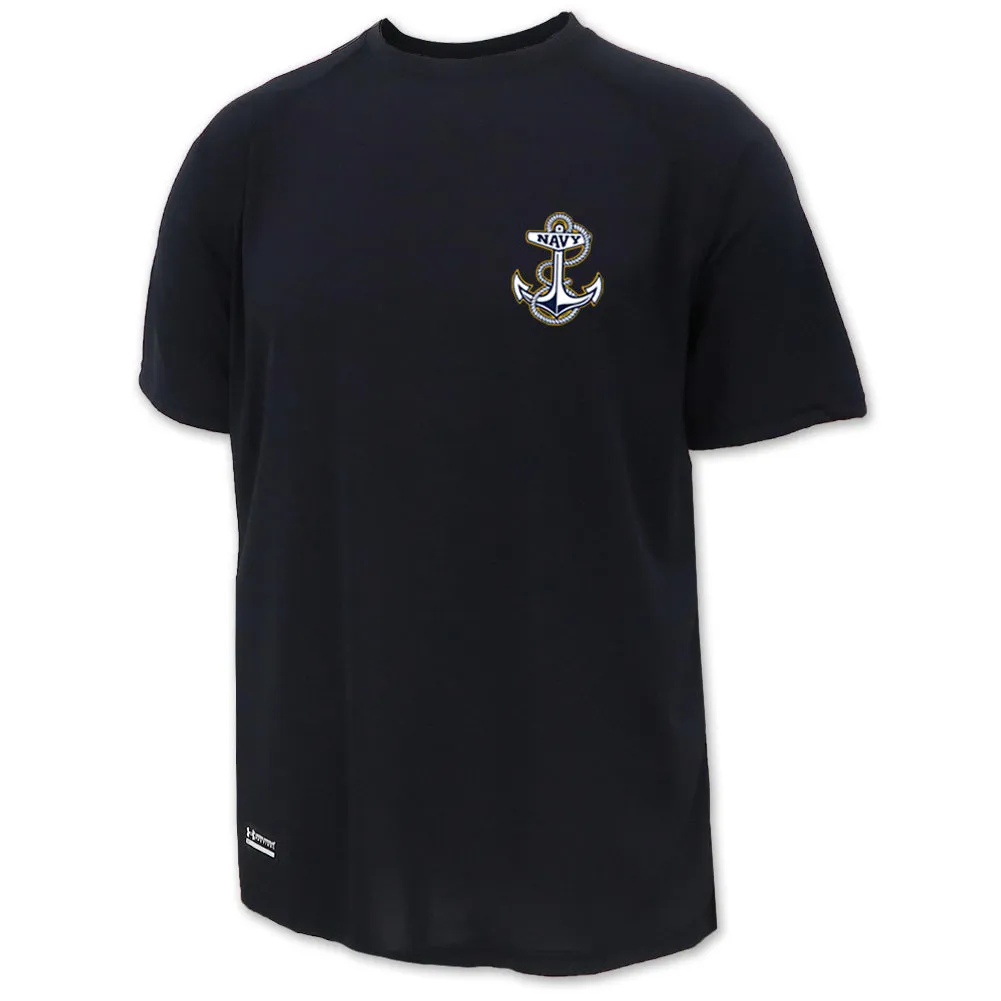 Navy Under Armour Mens Tactical Tech T-Shirt