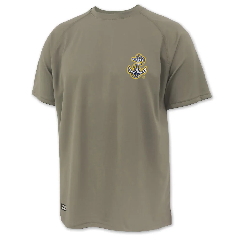 Navy Under Armour Mens Tactical Tech T-Shirt