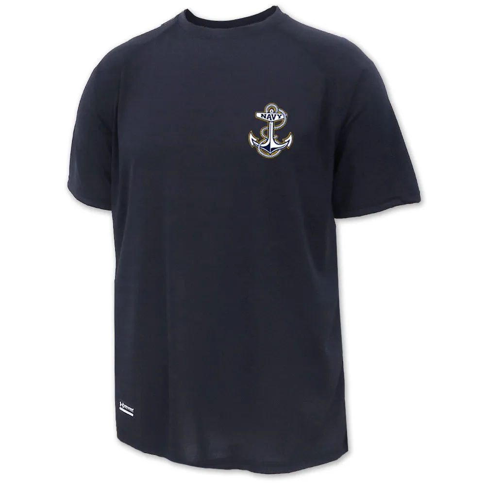 Navy Under Armour Mens Tactical Tech T-Shirt