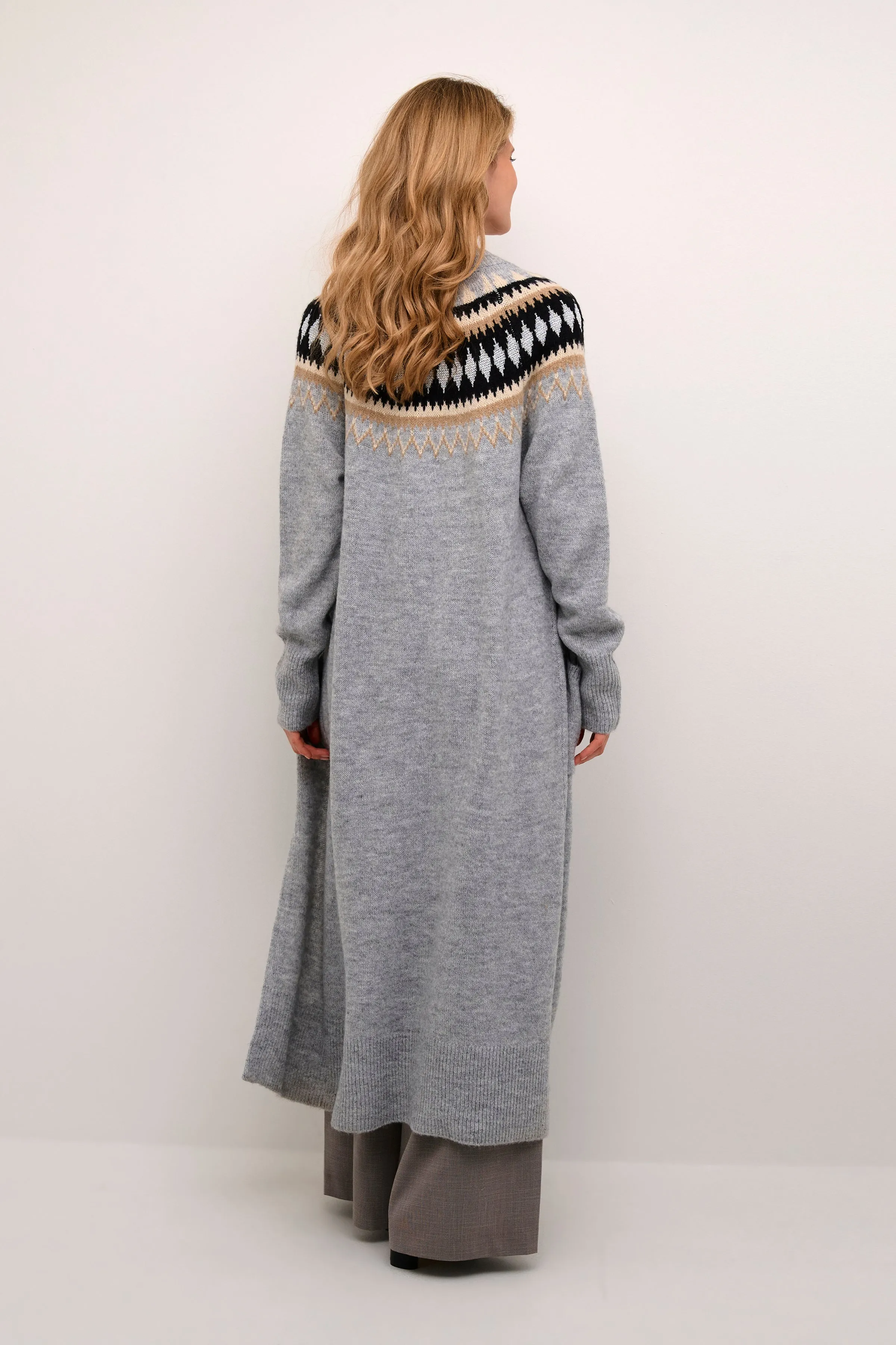 Nickie Thurid Cardigan in Light Grey Melange