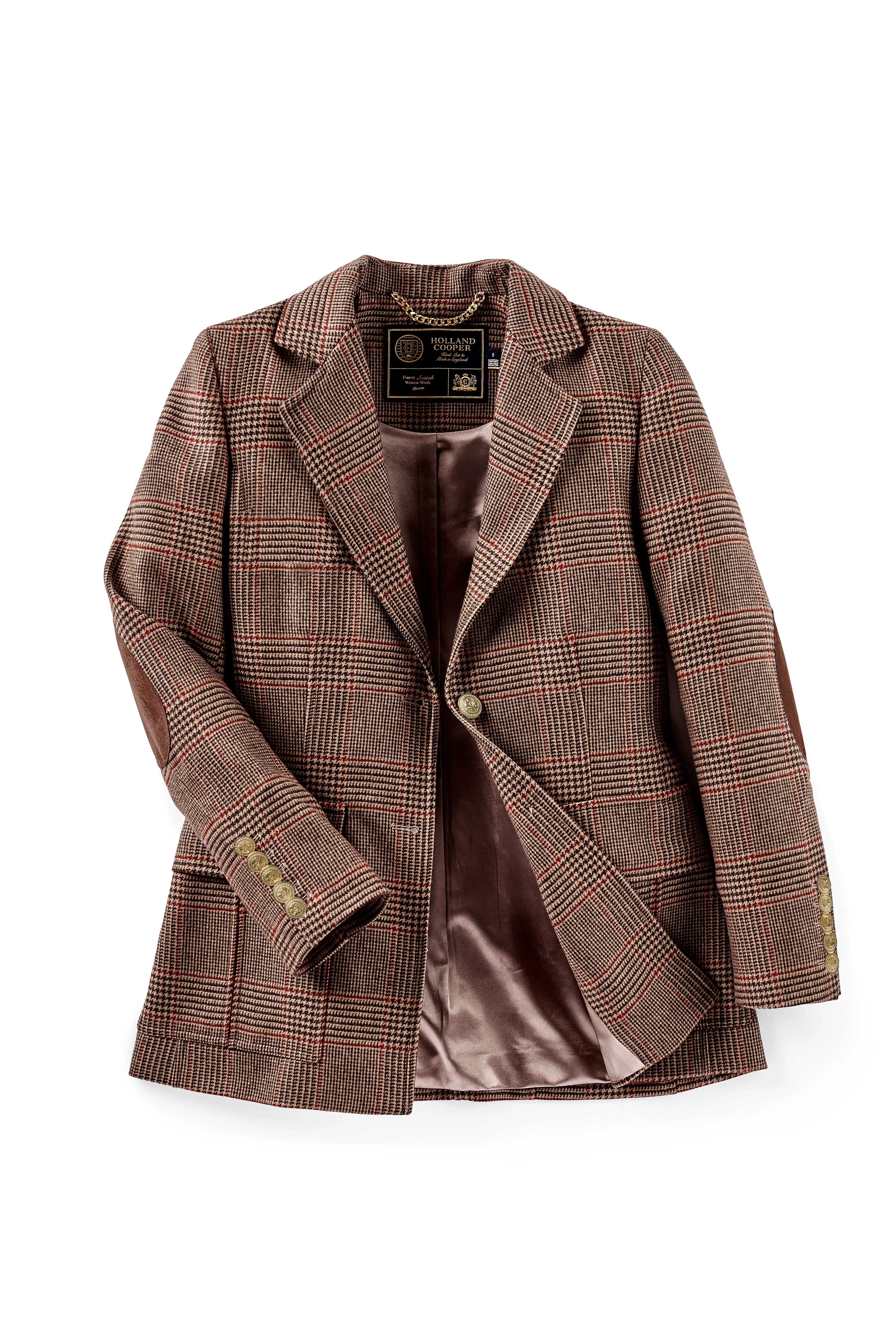 Paddington Blazer (Clarence Check Merlot)