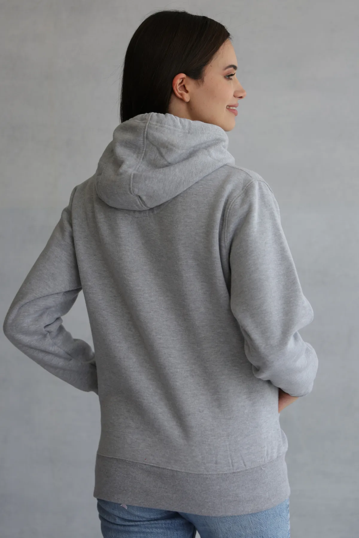 Pastel Grey Hello Hoodie